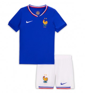 Francia Primera Equipación Niños Eurocopa 2024 Manga Corta (+ Pantalones cortos)